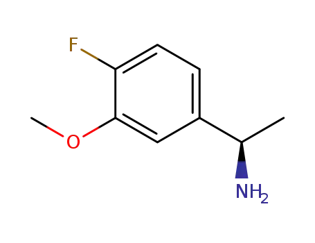 Molecular Structure of 1157581-09-3 ((1r)-1-(4-fluoro-3-Methoxyphenyl)ethylaMine-hcl)