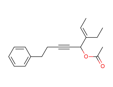 (E)-3-ethyl-8-phenyloct-2-en-5-yn-4-yl acetate