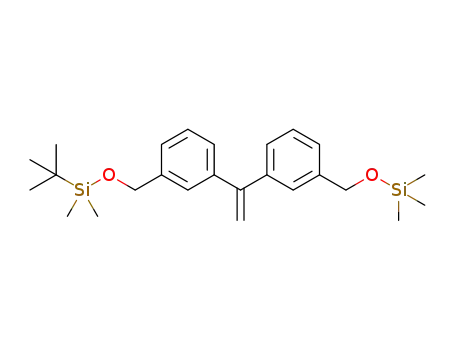 1-(3-((tert-butyldimethylsilyloxy)methyl)phenyl)-1-(3-((trimethylsilyloxy)methyl)phenyl)ethylene