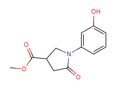 3-Pyrrolidinecarboxylic acid, 1-(3-hydroxyphenyl)-5-oxo-, methyl ester