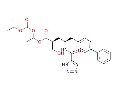 (2S,4S)-5-Biphenyl-4-yl-2-hydroxymethyl-4-[(3H-[1,2,3]triazole-4-carbonyl)-amino]-pentanoic acid 1-isopropoxycarbonyloxy-ethyl ester