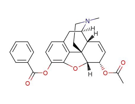 7,8-didehydro-4,5-epoxy-17-methyl-(5α,6α)-morphinan-3,6-diol 3-benzoate 6-acetate