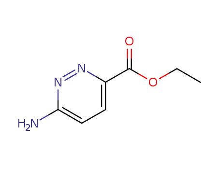 Molecular Structure of 98548-01-7 (3-Pyridazinecarboxylic acid, 6-amino-, ethyl ester)