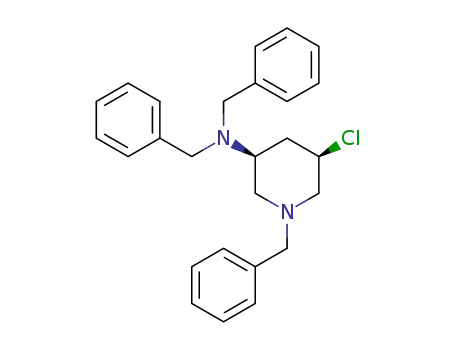 (3R,5S)-1-benzyl-3-chloro-5-(dibenzylamino)piperidine