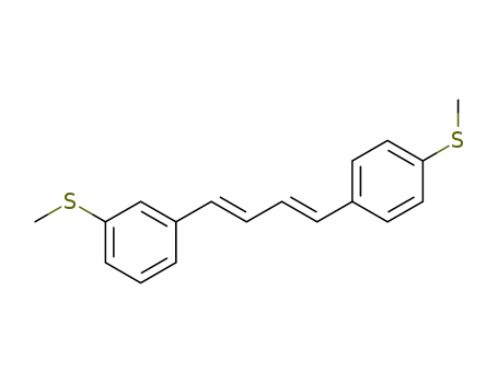 (1E,3E)-1-(3-(methylthio)phenyl)-4-(4-(methylthio)phenyl)buta-1,3-diene