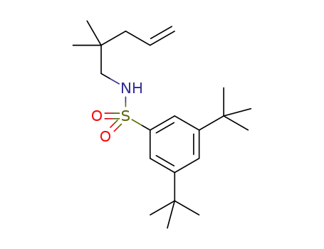 Molecular Structure of 1416916-77-2 (3,5-di-tert-butyl-N-(2,2-dimethylpent-4-en-1-yl)benzenesulfonamide)