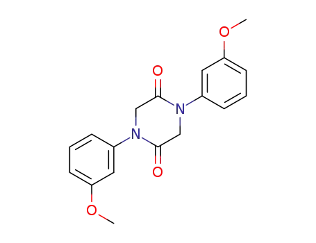 Molecular Structure of 847240-15-7 (1,4-bis(3-methoxyphenyl)piperazine-2,5-dione)