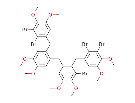 2,3-dibromo-1-(2-(3-bromo-2-(2,3-dibromo-4,5-dimethoxybenzyl)-4,5-dimethoxybenzyl)-4,5-dimethoxybenzyl)-4,5-dimethoxybenzene