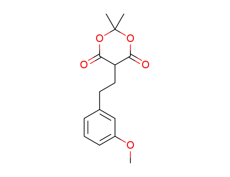 Molecular Structure of 1374824-27-7 (α-(3-methoxyphenethyl) Meldrum's acid)