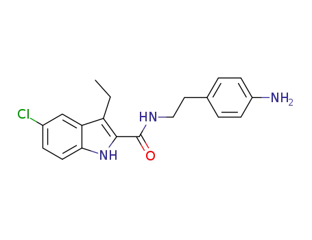 N-(2-(4-aminophenyl)ethyl)-5-chloro-3-ethyl-1H-indole-2-carboxamide