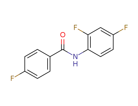 Molecular Structure of 331435-73-5 (N-(2,4-Difluorophenyl)-4-fluorobenzaMide, 97%)