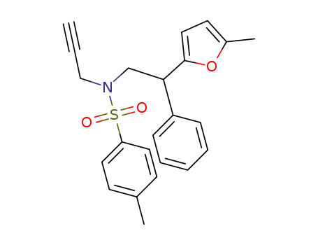 N-(2-(5-methylfuran-2-yl)-2-phenylethyl)-N-tosylprop-2-yn-1-amine
