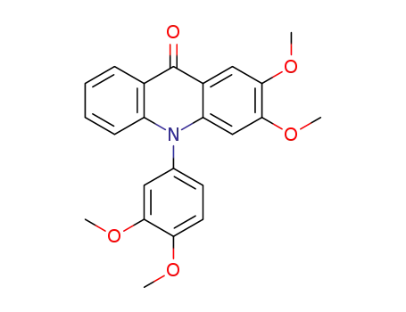 Molecular Structure of 1385731-26-9 (10-(3,4-dimethoxyphenyl)-2,3-dimethoxyacridin-9(10H)-one)