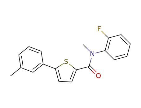 N-(2-fluorophenyl)-N-methyl-5-m-tolylthiophene-2-carboxamide