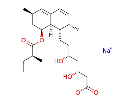 1-Naphthaleneheptanoicacid, 1,2,6,7,8,8a-hexahydro-b,d-dihydroxy-2,6-dimethyl-8-(2-methyl-1-oxobutoxy)-,sodium salt (1:1), (bR,dR,1S,2S,6R,8S,8aR)-