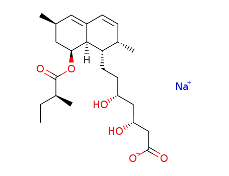 Molecular Structure of 75225-50-2 (Lovastatin sodium salt)