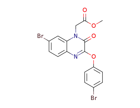 methyl 2-(7-bromo-3-(4-bromophenoxy)-2-oxoquinoxalin-1(2H)-yl)acetate