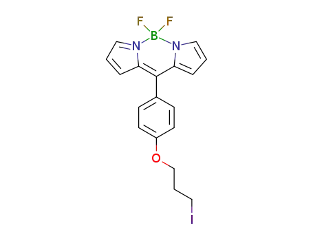 4,4-difluoro-8-[4-((3-iodopropoxy)phenyl)]-4-bora-3a,4a-diazaindacene