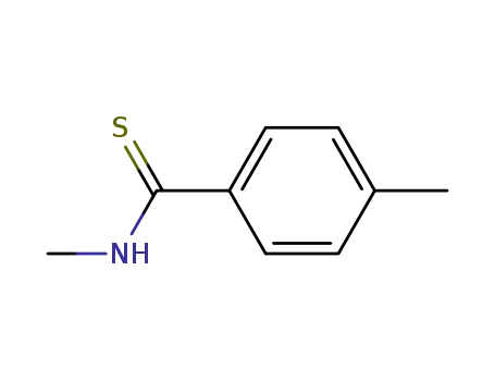 Molecular Structure of 62926-02-7 (Benzenecarbothioamide, N,4-dimethyl-)