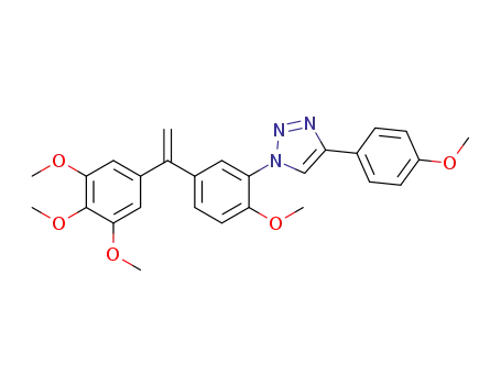 1-{2-methoxy-5-[1-(3,4,5-trimethoxyphenyl)vinyl]phenyl}-4-(4-methoxyphenyl)-1H-1,2,3-triazole