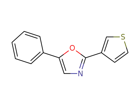 Molecular Structure of 1037597-67-3 (5-phenyl-2-(thiophen-3-yl)oxazole)
