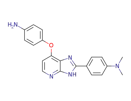 Molecular Structure of 1380678-37-4 (4-(7-(4-aminophenoxy)-3H-imidazo[4,5-b]pyridin-2-yl)-N,N-dimethylaniline)
