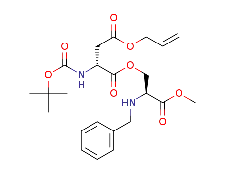 4-allyl 1-[(2S)-2-(benzylamino)-3-methoxy-3-oxopropyl] N-(tert-butoxycarbonyl)-D-aspartate