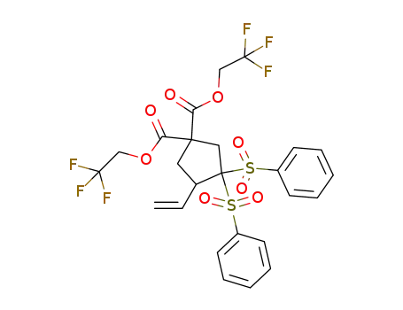 bis(2,2,2-trifluoroethyl) 3,3-bis(phenylsulfonyl)-4-vinylcyclopentane-1,1-dicarboxylate