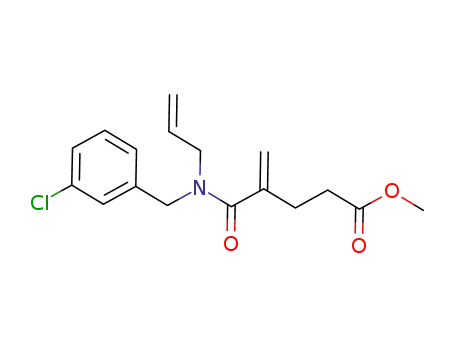 4-[allyl-(3-chloro-benzyl)-carbamoyl]-pent-4-enoic acid methyl ester