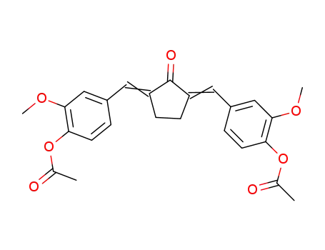 2,5-bis(4-acetoxy-3-methoxybenzylidene)cyclopentanone