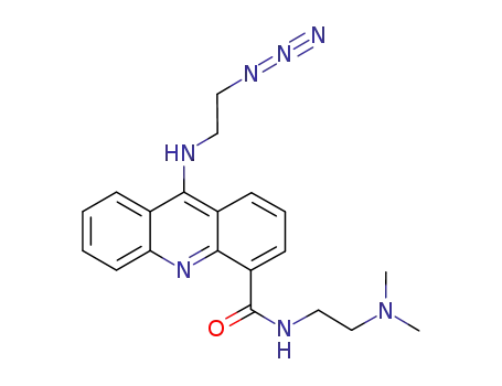 Molecular Structure of 1196472-27-1 (9-(2-azidoethylamino)-N-(2-(dimethylamino)ethyl)acridine-4-carboxamide)