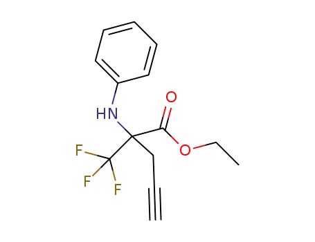 ethyl 2-(phenylamino)-2-(trifluoromethyl)-4-pentynoate