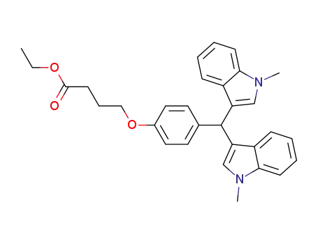 ethyl 4-(4-(bis(1-methyl-1H-indol-3-yl)methyl)phenoxy)butanoate