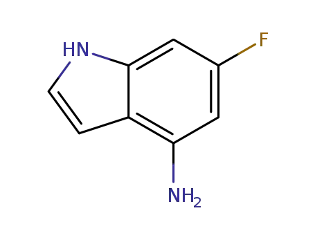 1H- 인돌 -4- 아민, 6- 플루오로-(9CI)