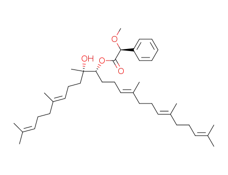 (10S,11R)-10,11-dihydroxy-10,11-dihydrosqualene 3-((S)-(+)-α-methoxy-α-phenyl)acetate