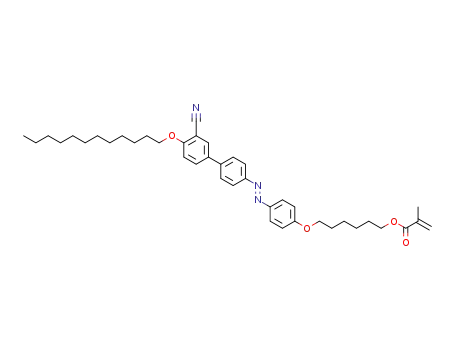 (E)-6-(4-((3'-cyano-4'-(dodecyloxy)biphenyl-4-yl)diazenyl)phenoxy)hexyl methacrylate