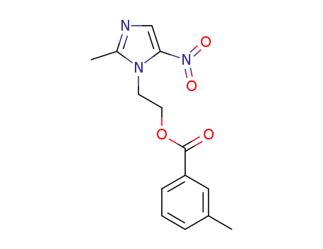 Molecular Structure of 1403815-81-5 (2-(2-methyl-5-nitro-1H-imidazol-1-yl)ethyl 3-methylbenzoate)