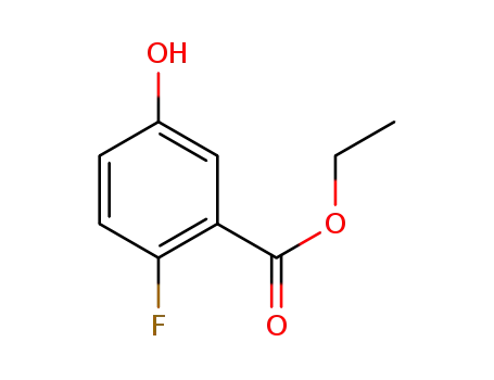 Molecular Structure of 1214387-36-6 (ethyl 2-fluoro-5-hydroxybenzoate)