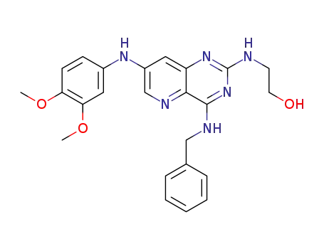 4-(benzylamino)-7-[(3,4-dimethoxyphenyl)amino]-2-[(2-hydroxyethyl)amino]pyrido[3,2-d]pyrimidine