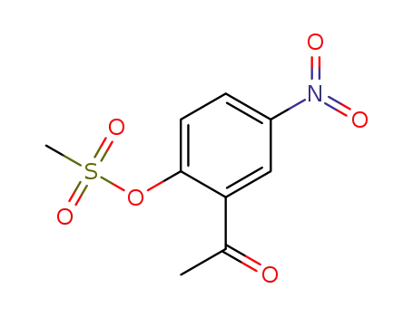 Molecular Structure of 1407486-84-3 (2-acetyl-4-nitrophenyl methanesulfonate)