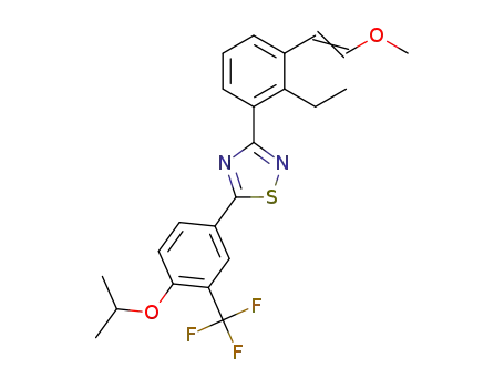 3-(2-ethyl-3-(2-methoxyvinyl)phenyl)-5-(4-isopropoxy-3-(trifluoromethyl)phenyl)-1,2,4-thiadiazole