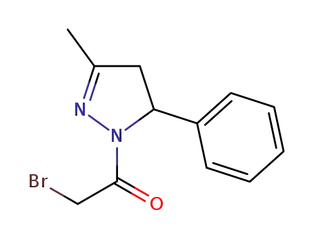 2-bromo-1-(3-methyl-5-phenyl-4,5-dihydropyrazol-1-yl)ethanone