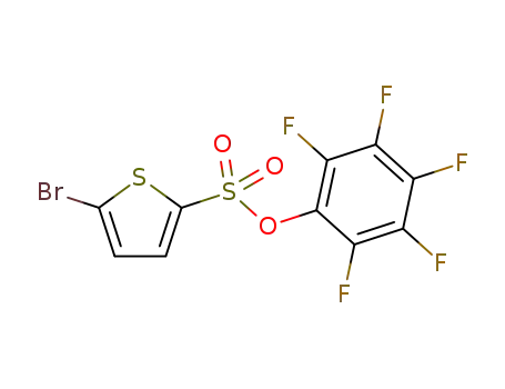 Molecular Structure of 885949-67-7 (PENTAFLUOROPHENYL 5-BROMO-THIOPHENE-2-SULFONATE)