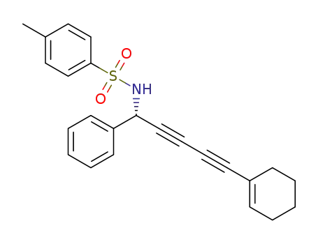 Molecular Structure of 1415638-84-4 (N-(5-(cyclohex-1-en-1-yl)-1-phenylpenta-2,4-diyn-1-yl)-4-methylbenzenesulfonamide)