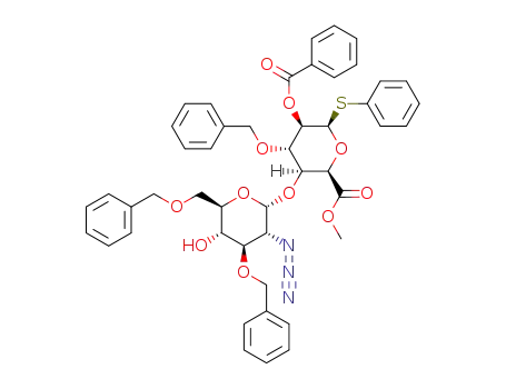 methyl [phenyl 4-O-(2-azido-3,6-O-dibenzyl-α-D-glucopyranosyl)-2-O-benzoyl-3-O-benzyl-1-thio-β-L-ido-pyranoside]uronate