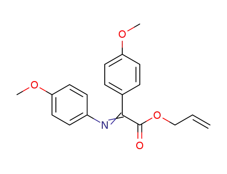 Molecular Structure of 1367074-92-7 (allyl 2-(4-methoxyphenylimino)-2-(4-methoxyphenyl)acetate)