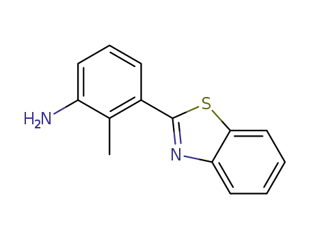 Molecular Structure of 292644-35-0 (3-BENZOTHIAZOL-2-YL-2-METHYL-PHENYLAMINE)
