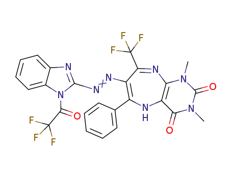 C<sub>25</sub>H<sub>16</sub>F<sub>6</sub>N<sub>8</sub>O<sub>3</sub>