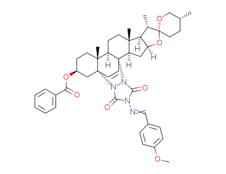 (25R)-5α,8α-(4'-anisalamino)urazolospirost-6-en-3β-yl benzoate