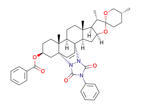 (25R)-5α,8α-(4'-phenyl)urazolospirost-6-en-3β-yl benzoate